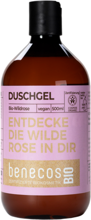 benecos Gel douche bio Rose sauvage (500ml)