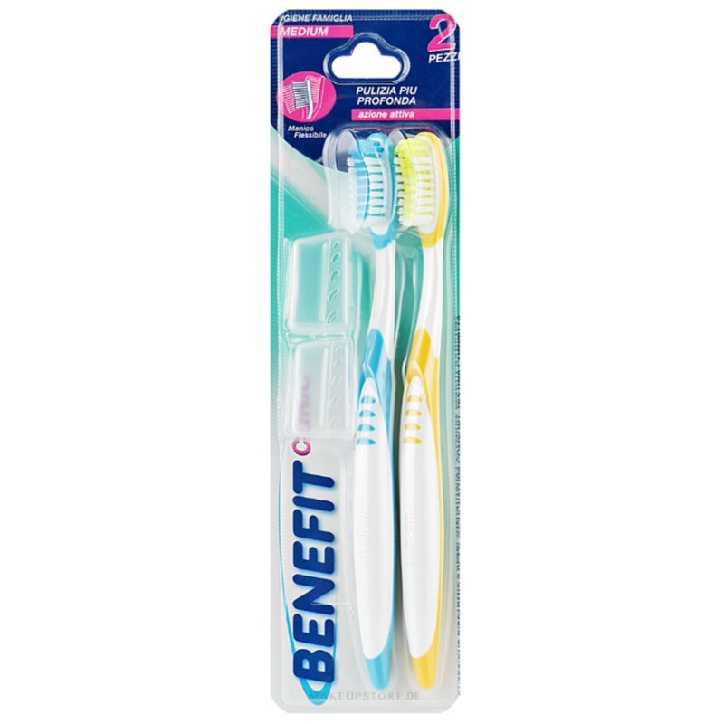 BENEFIT Zahnbürsten bunt (2 Stk)