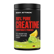 Body Attack 100% Pure Creatine Powder Lemon & Lime (500g)