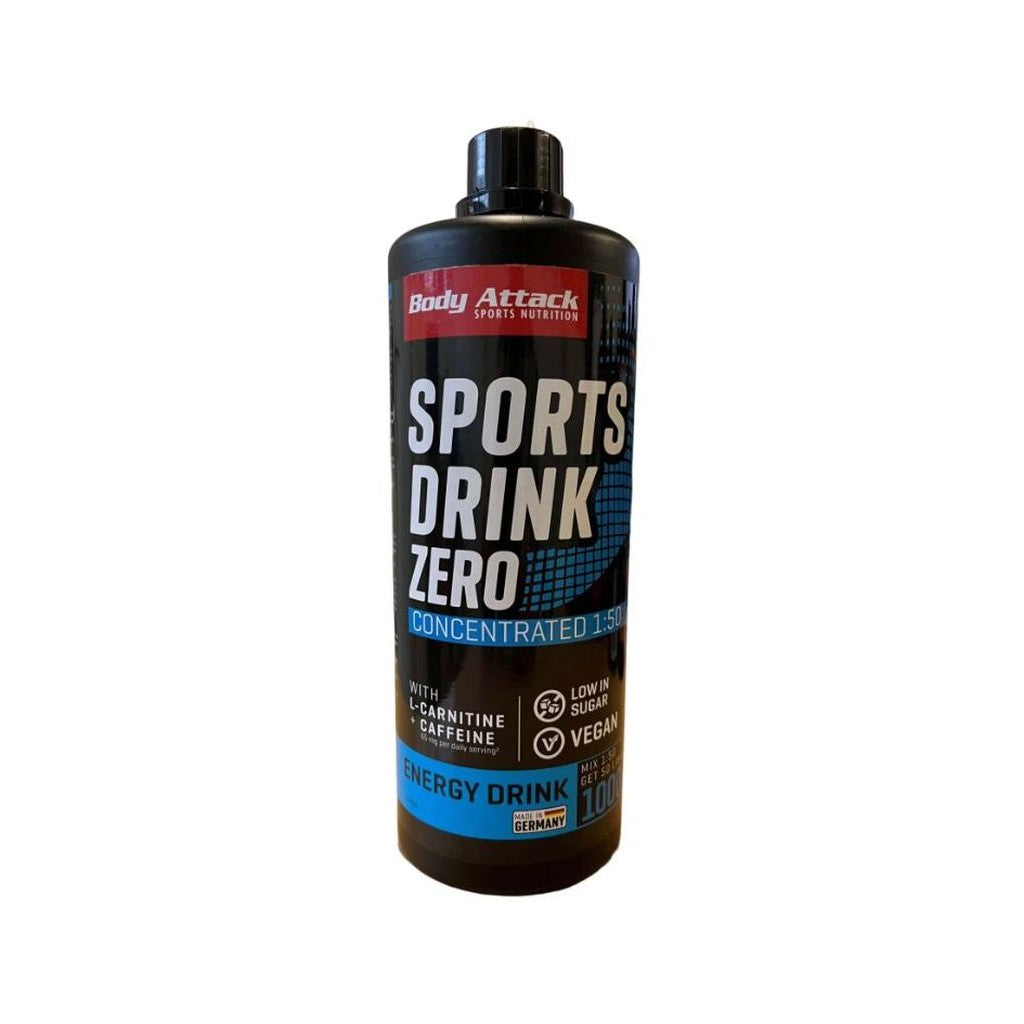 Body Attack Sports Drink Zero, Energy Drink (1 Liter)
