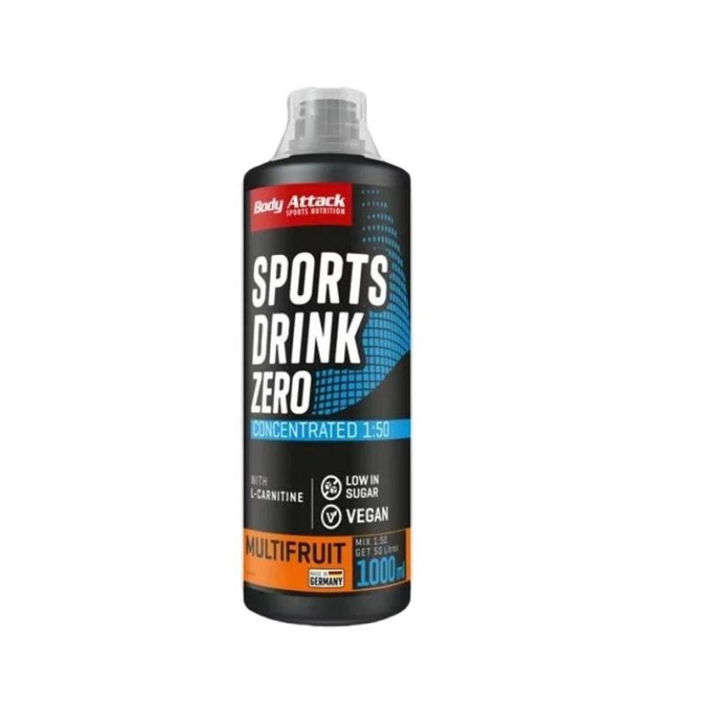 Body Attack Sports Drink Zero, Multifrucht (1 Liter)