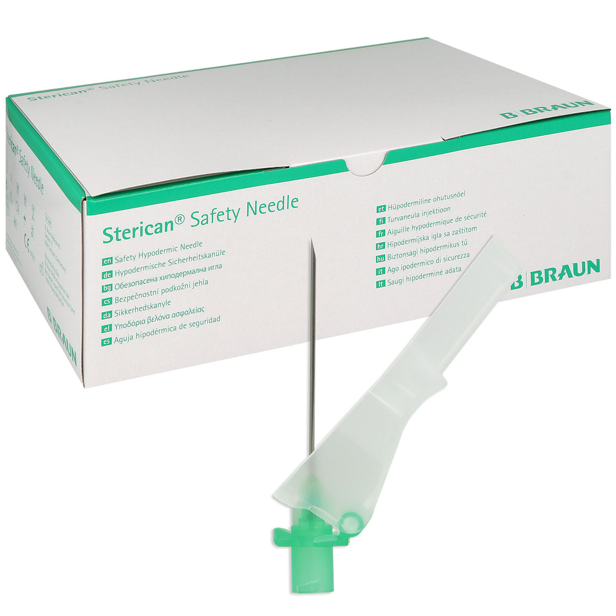 Sterican Safety Sicherheitskanüle 21G 0.8 x 40mm grün (100 Stk)
