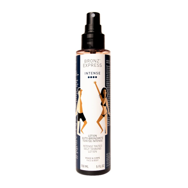 Bronz'Express Intensiv getönte Selbstbräunungslotion Gesicht und Körper (150ml)