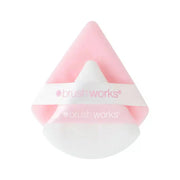 Brushworks Triangular Powder Puff houppettes (2 pces)