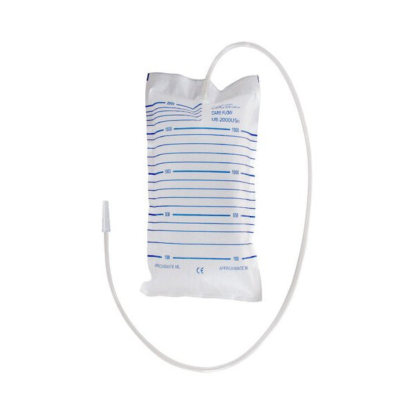 GHC Careflow Bettbeutel 2l unsteril ohne Ablass, Schlauch 90cm (10 Stk)
