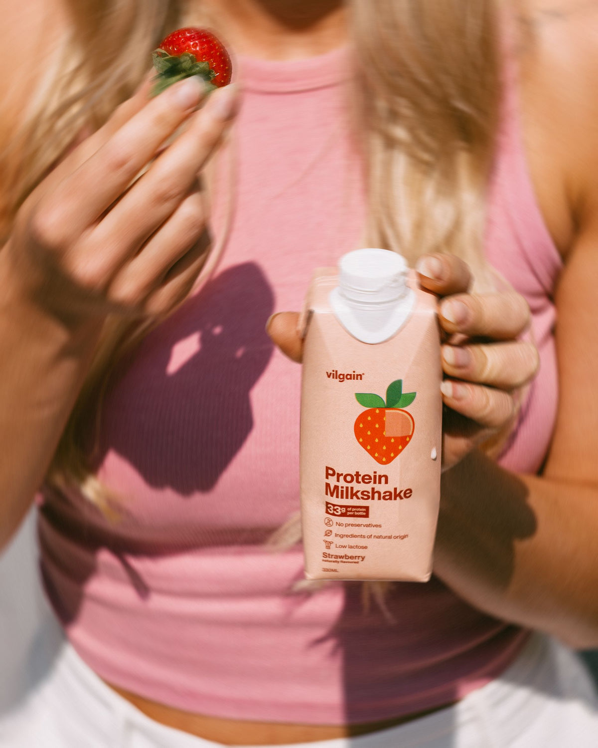 Vilgain Protein Milkshake Erdbeere Bild 3