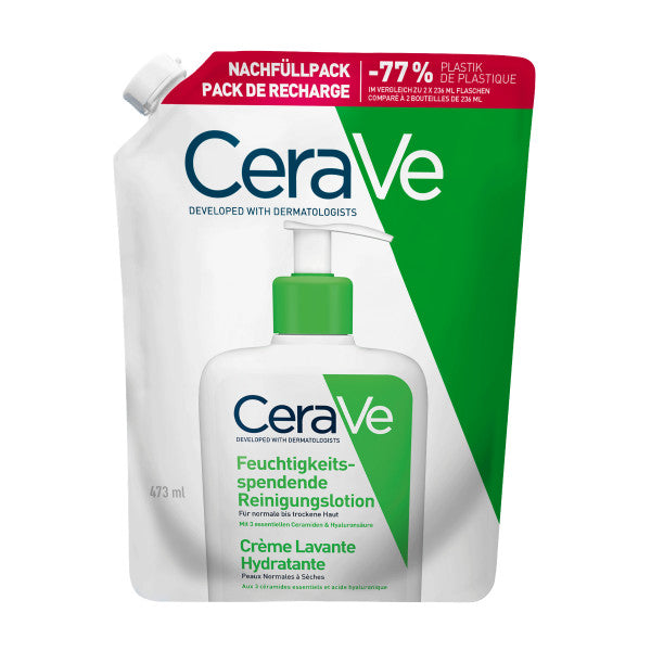 CeraVe Feuchtigkeitsspendende Reinigungslotion Nachfüllpack (473ml)