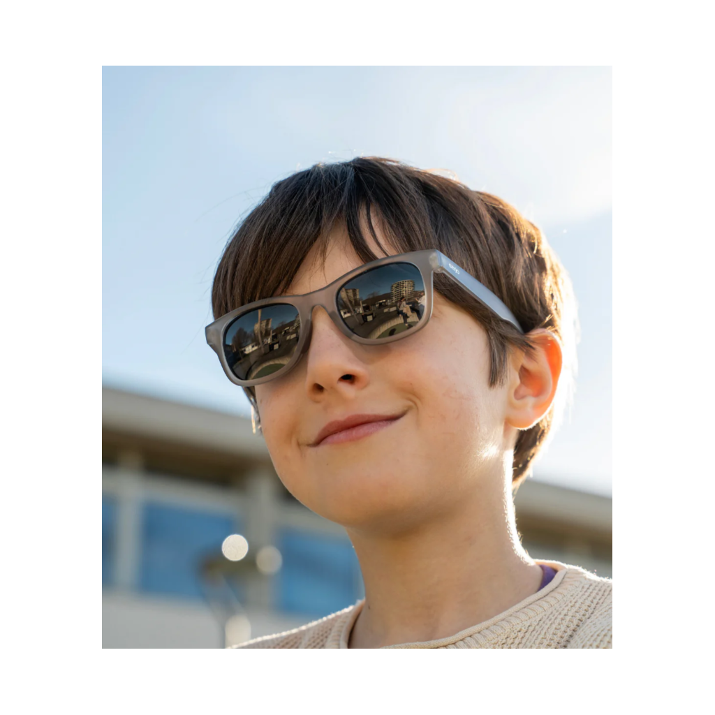 Cerjo Kinder-Sonnenbrille Cubix, grau (1 Stk)
