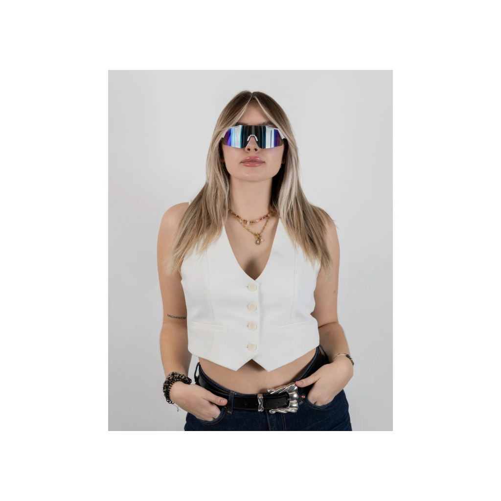 Cerjo Sonnenbrille Donau, weiss (1 Stk)