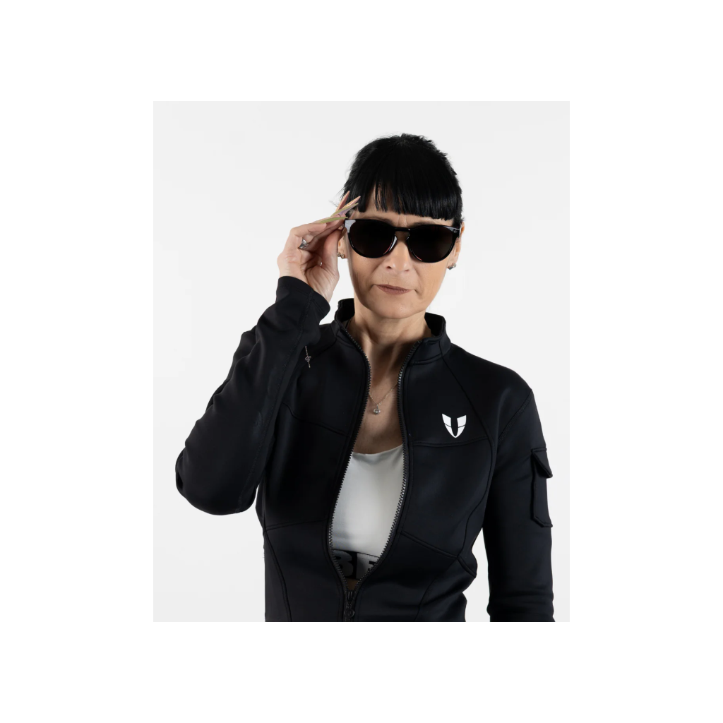 Cerjo Sonnenbrille Große Biegung, schwarz (1 Stk)