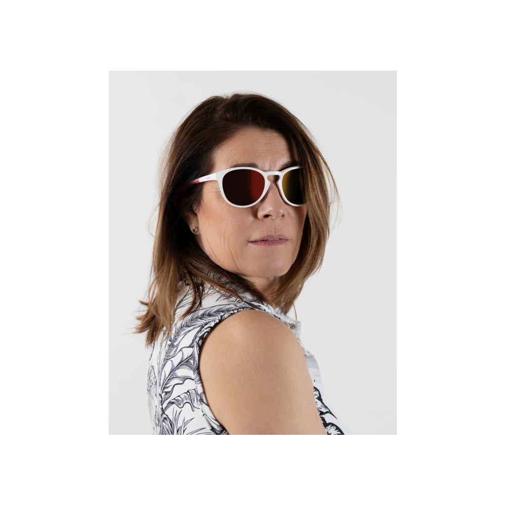 Cerjo Sonnenbrille Große Biegung, weiss (1 Stk)