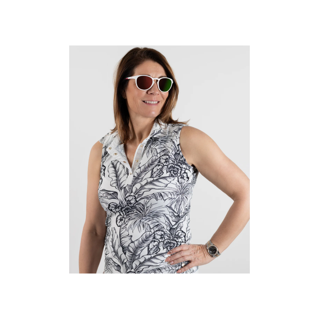 Cerjo Sonnenbrille Große Biegung, weiss (1 Stk)