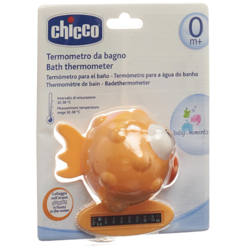 Chicco Badethermometer Fisch, orange (1 Stk)