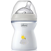 Chicco Natural Feeling 250ml, Silikon-Sauger, ab 2 Monate (1 Stk)