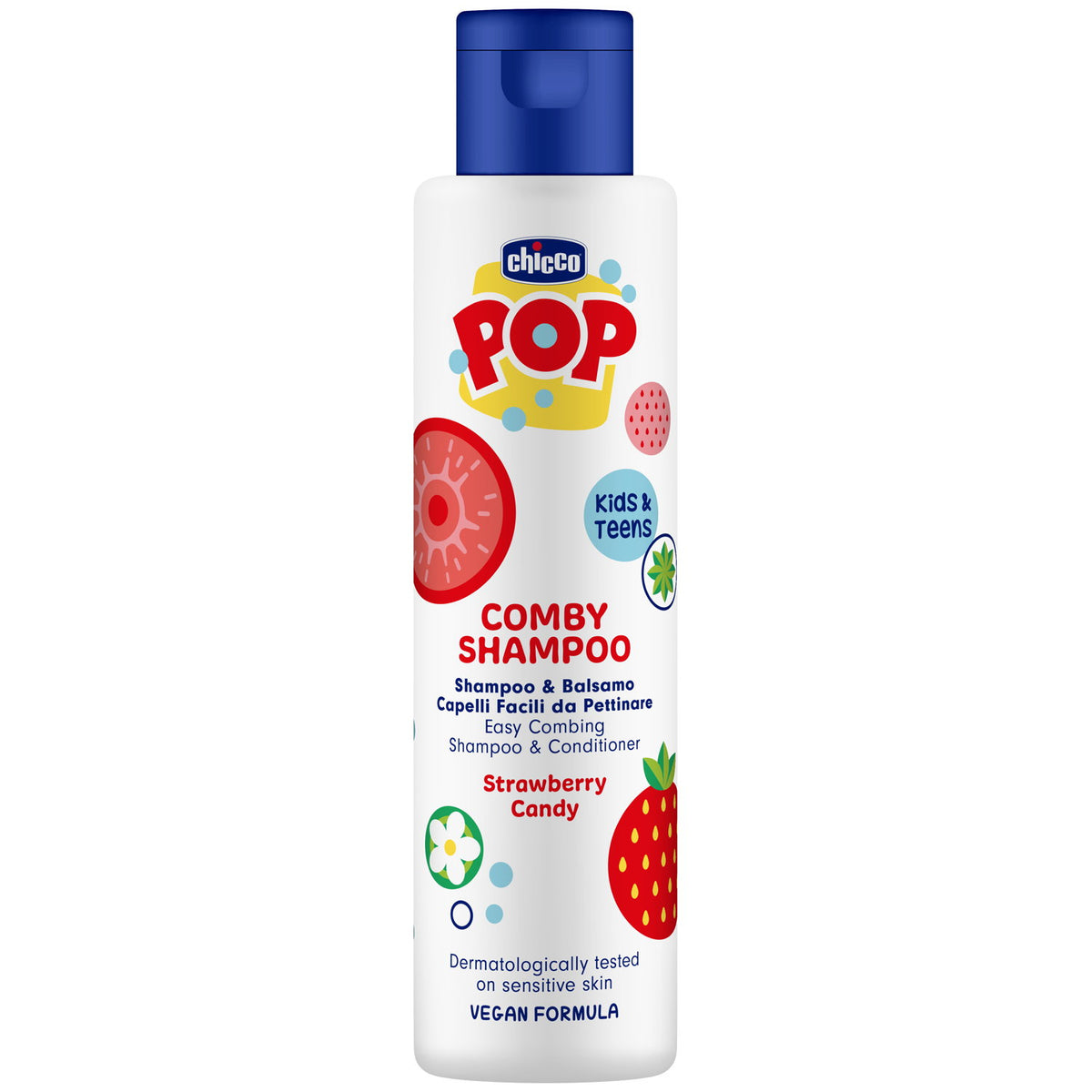 CHICCO Pop Comby Shampoo und Spülung Erdbeere (250ml)