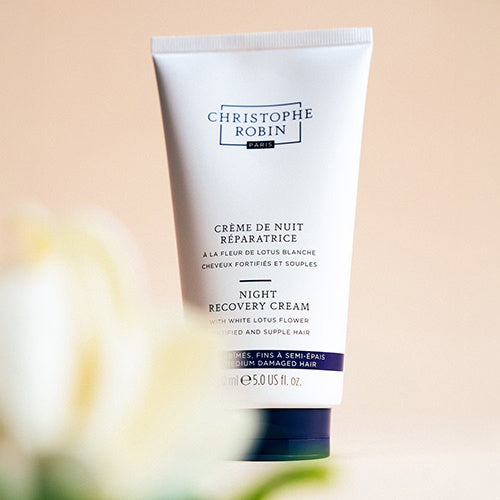 CHRISTOPHE ROBIN Night Recovery Haarcreme mit weisser Lotusblume (150ml)