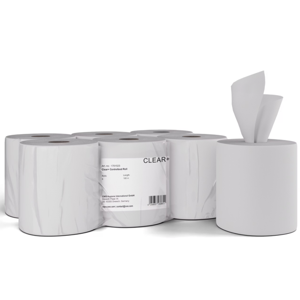 CLEAR+ by CWS Centerfeed-Papierrollen, 2-lagig (6 Stk)