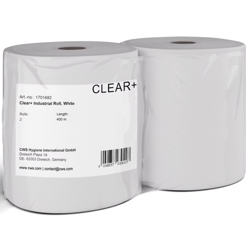 CLEAR+ by CWS Industrierolle weiss, 400m (2 Stk)
