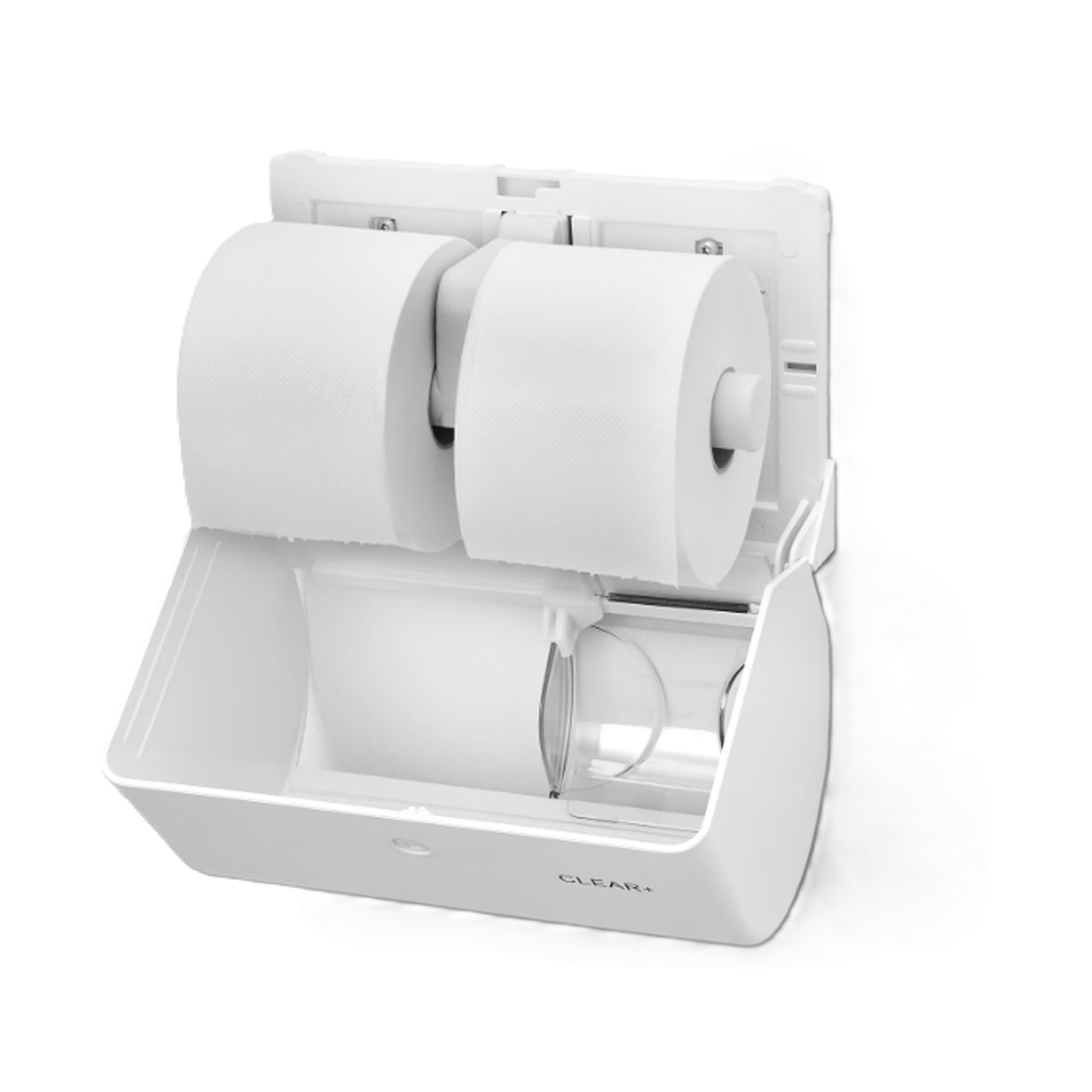 CLEAR+ by CWS Toilettenpapier Kompakt-Rollen, 2-lagig (24 Stk)