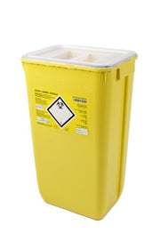 Clinisafe Contenitore di smaltimento 60l giallo con coperchio bianco recycled (1 pz)