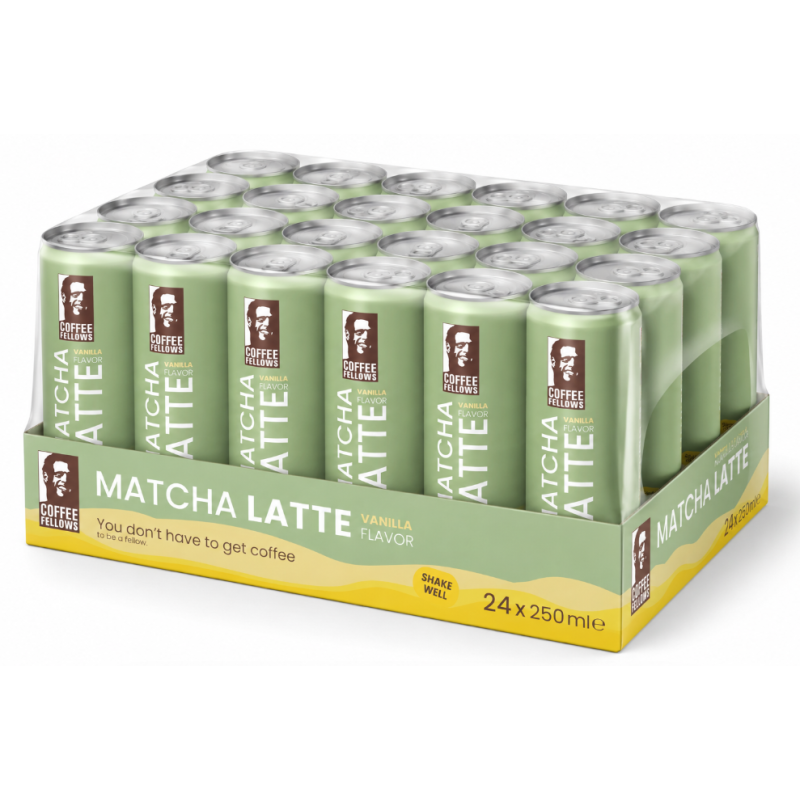 Coffee Fellows Matcha Latte Vanilla (24x250ml)