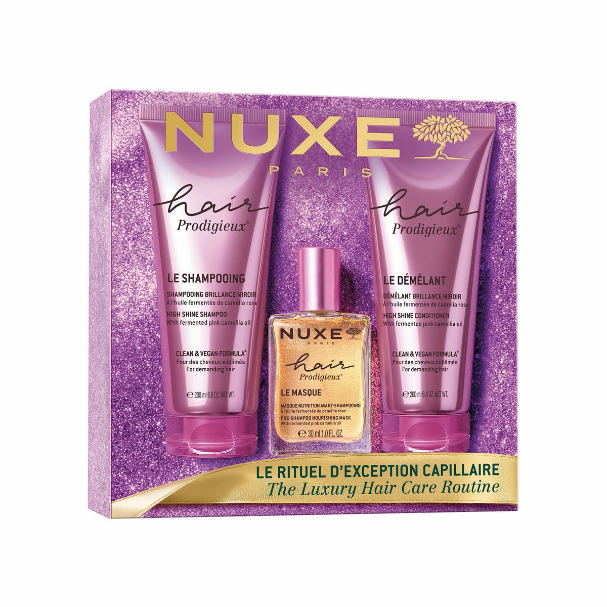 NUXE Weihnachtsset Hair Prodigieux Die luxuriöse Haarpflegeroutine (3 Stk)