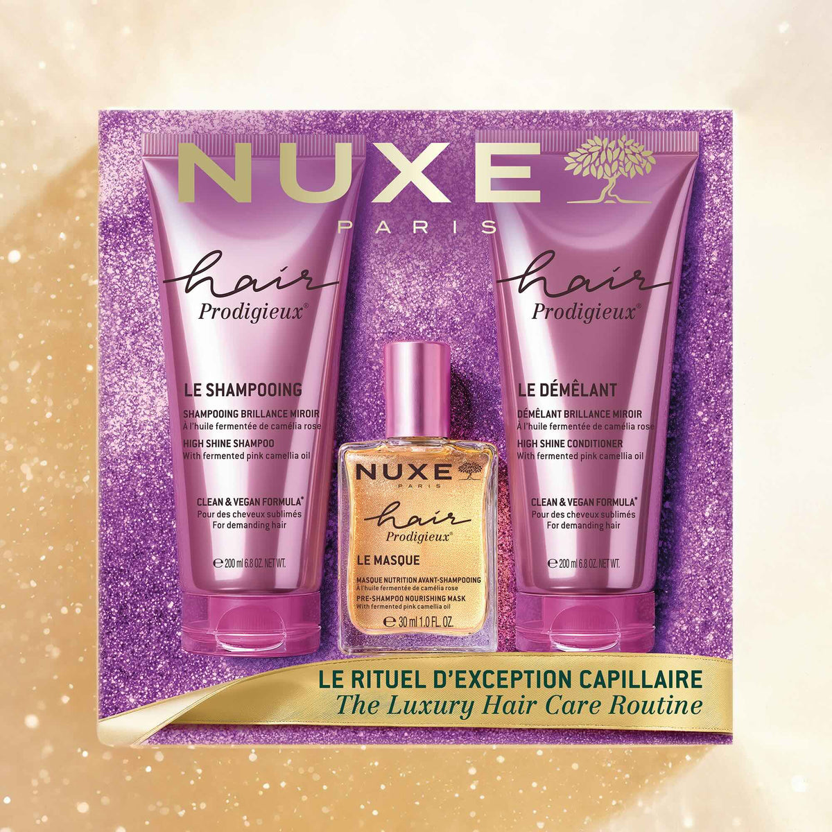 NUXE Weihnachtsset Hair Prodigieux Die luxuriöse Haarpflegeroutine (3 Stk)