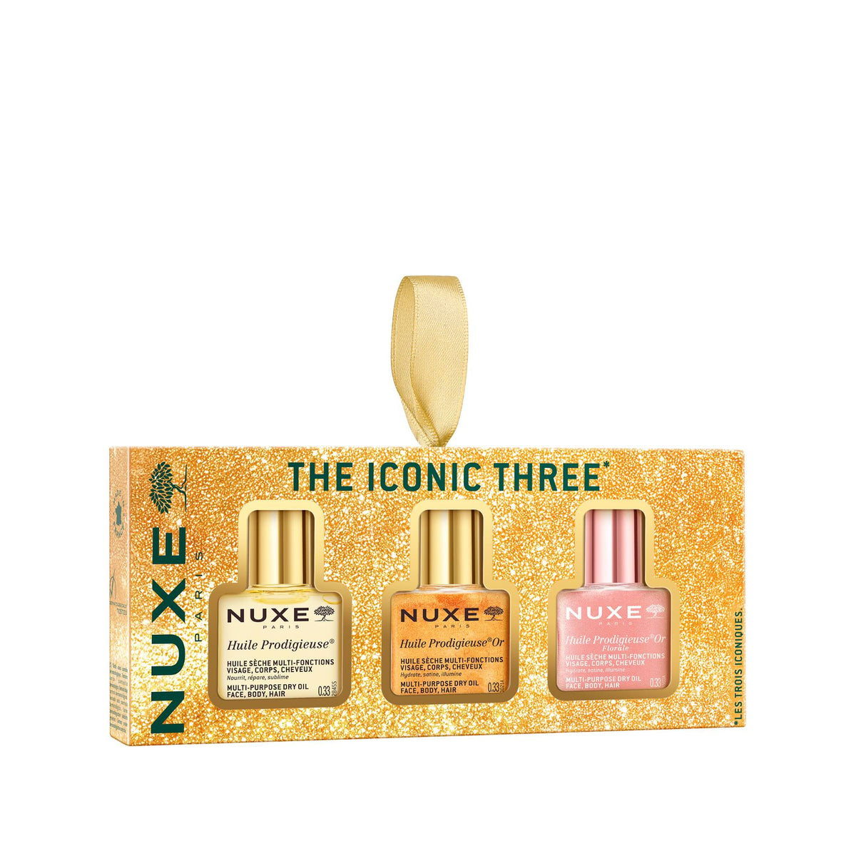 NUXE Cofanetto di Natale Huile Prodigieuse Le tre icone (3 pz)