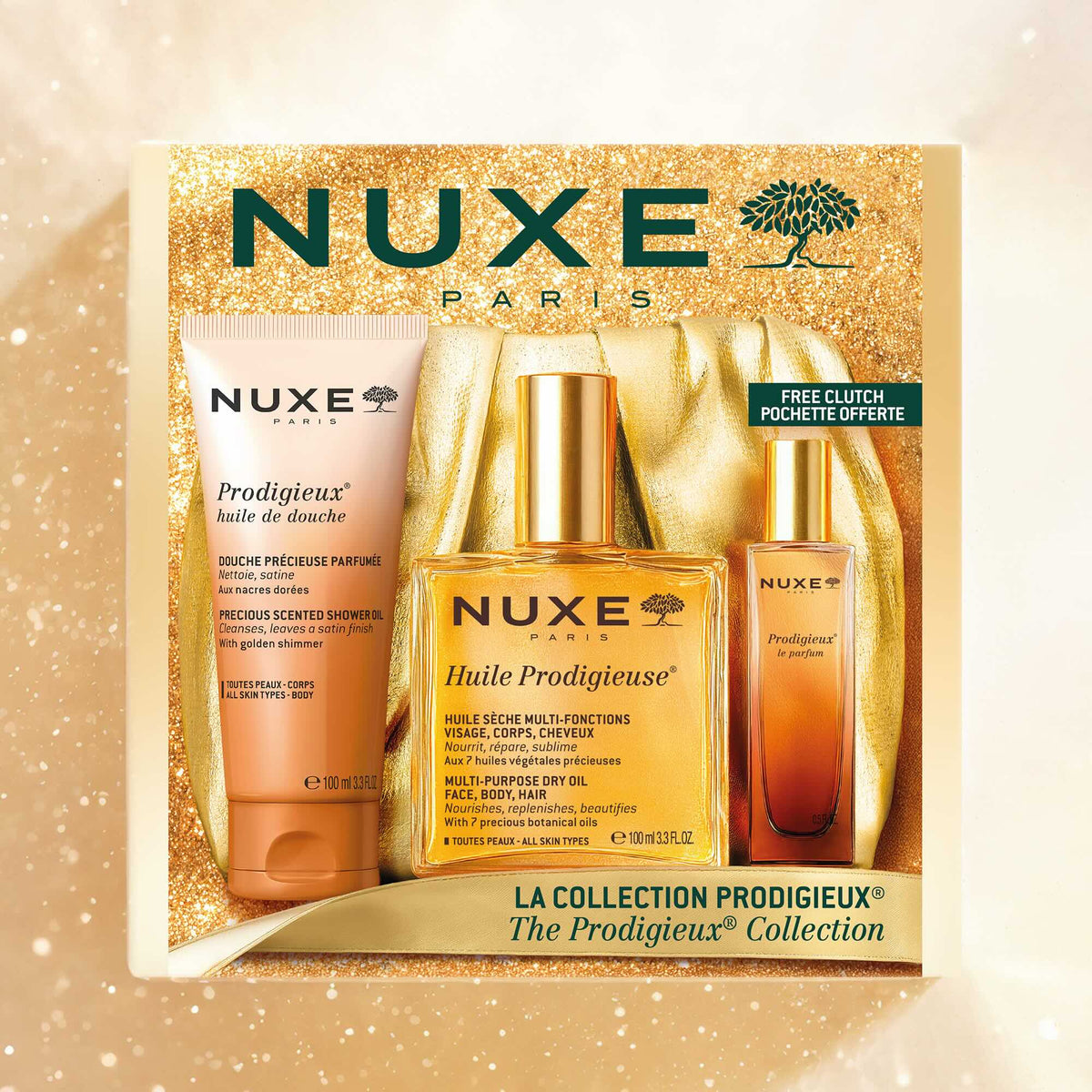 NUXE Weihnachtsset Die Prodigieux Kollektion (4 Stk)