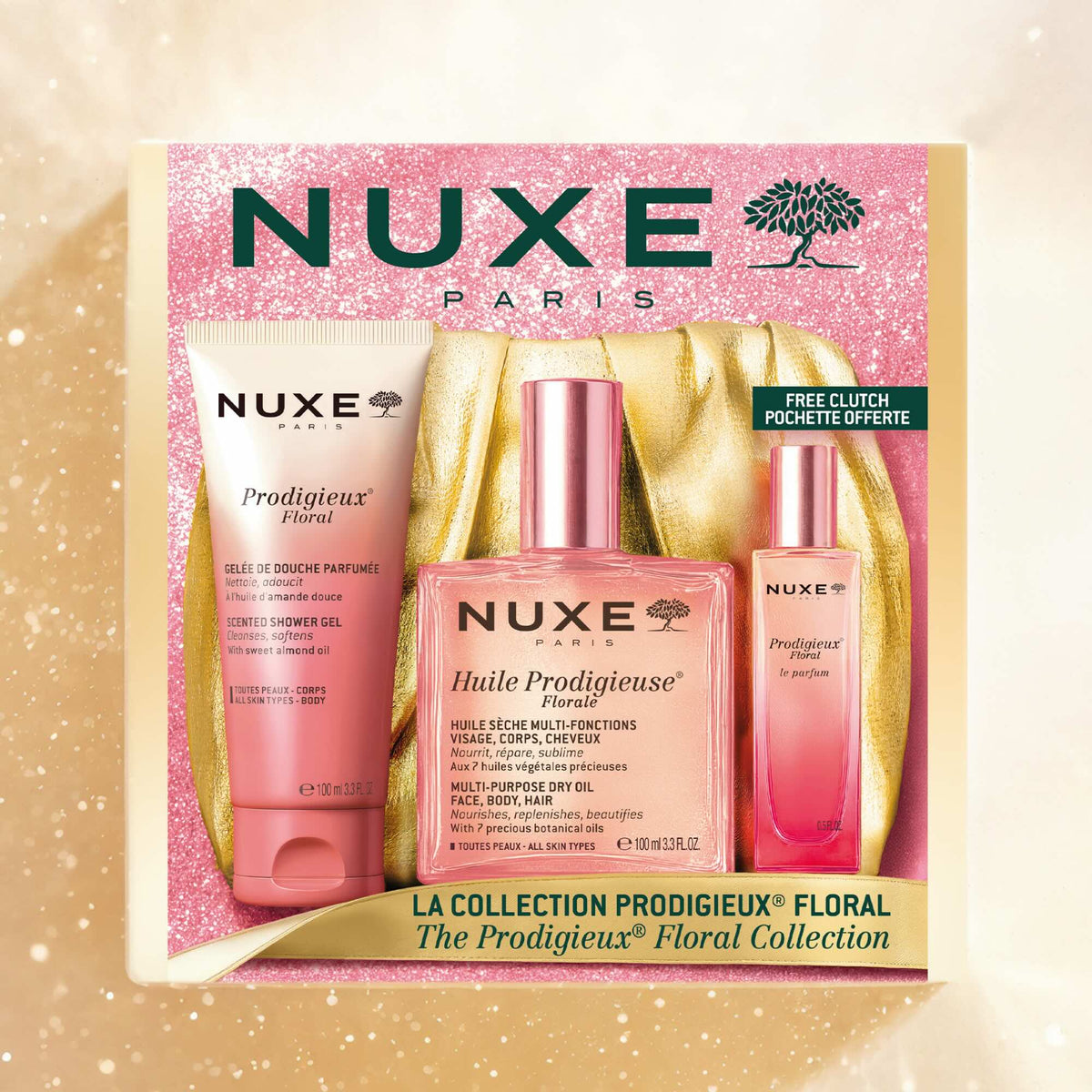 NUXE Weihnachtsset Die Prodigieux Kollektion Floral (4 Stk)