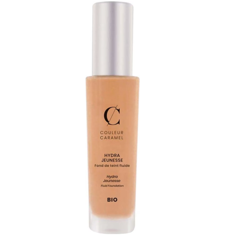 COULEUR CARAMEL Hydra Jeunesse, BIO Flüssig-Make-up Sand 424 (30ml)