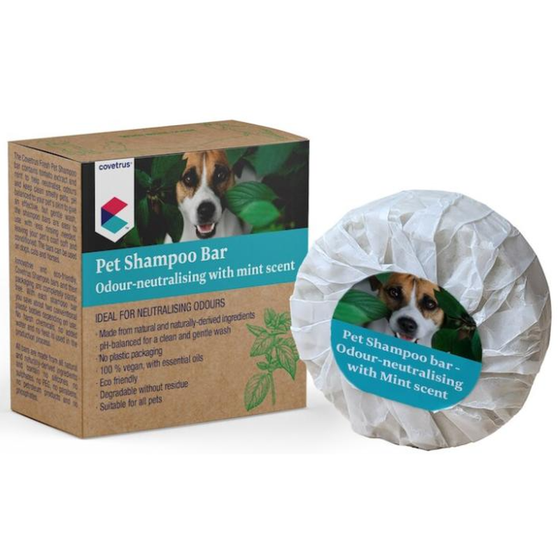 covetrus CVet Haustier Shampoo Bar geschmacksneutralisierende Minze (80g)