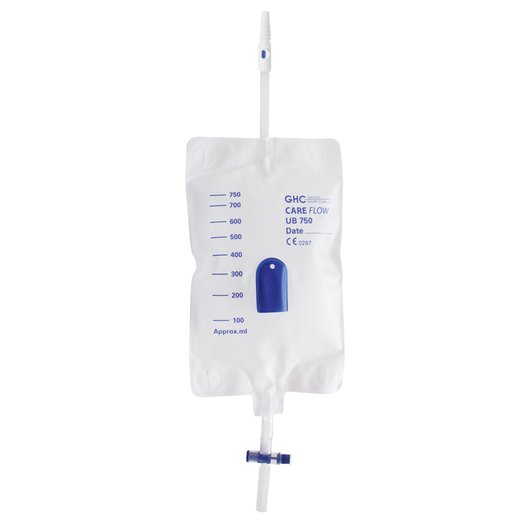 GHC Careflow Beinbeutel 750ml steril mit Ablass, Schlauch 10cm (1 Stk)