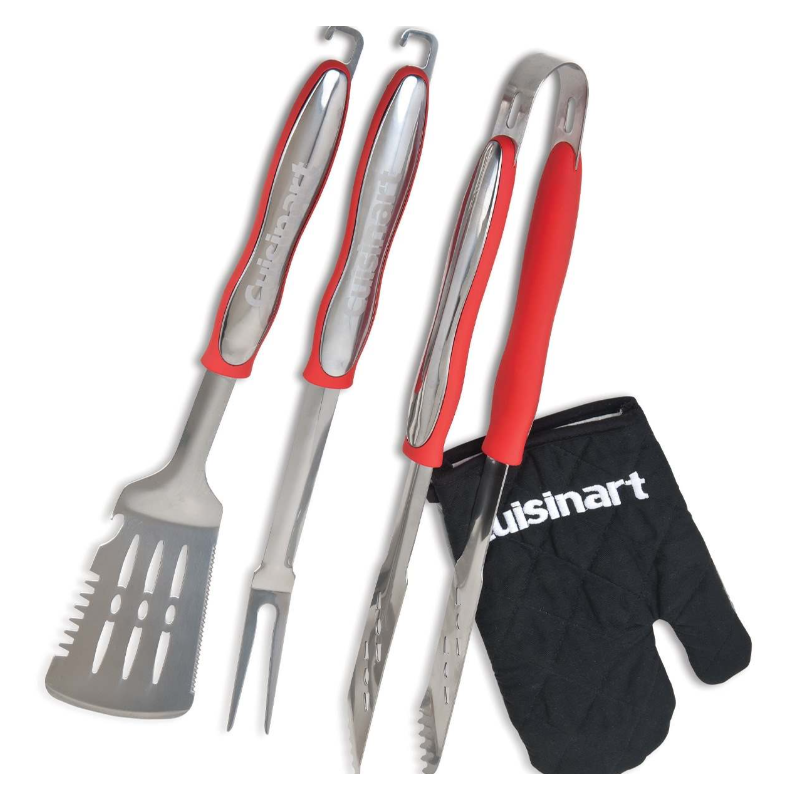 Cuisinart Grillbesteck-Set mit Grillhandschuh (4-teilig)