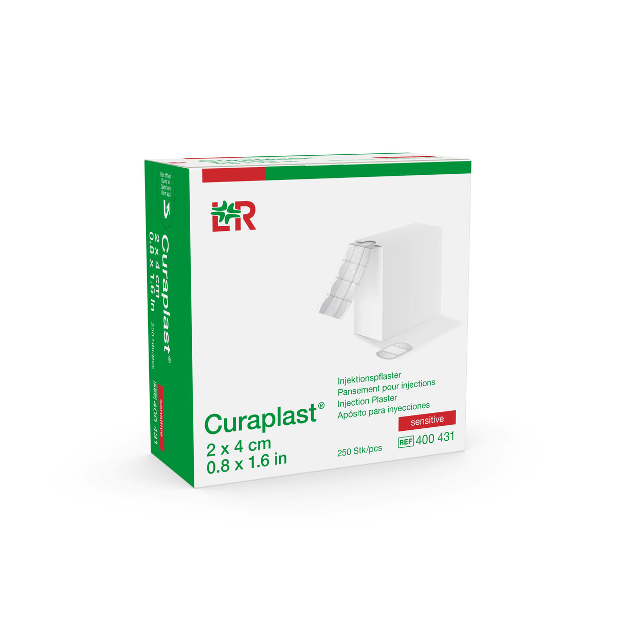 Curaplast Sensitive Injektionspflaster 2cm x 4cm (250 Stk)