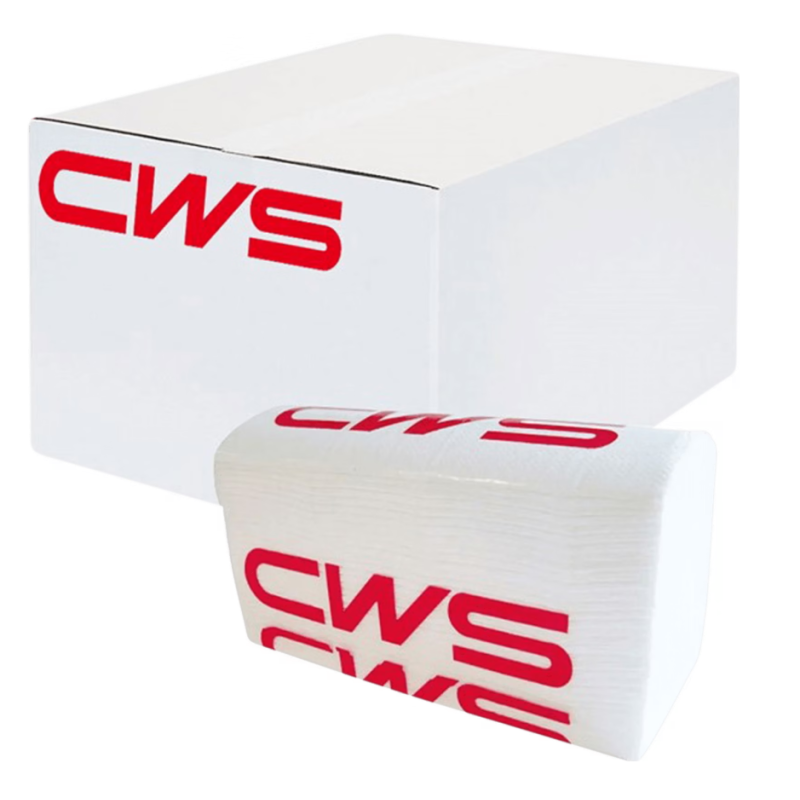 CWS Faltpapier Multi-Zellstoff hochweiss mit Z-Falz, 2-lagig (25x150 Blatt)