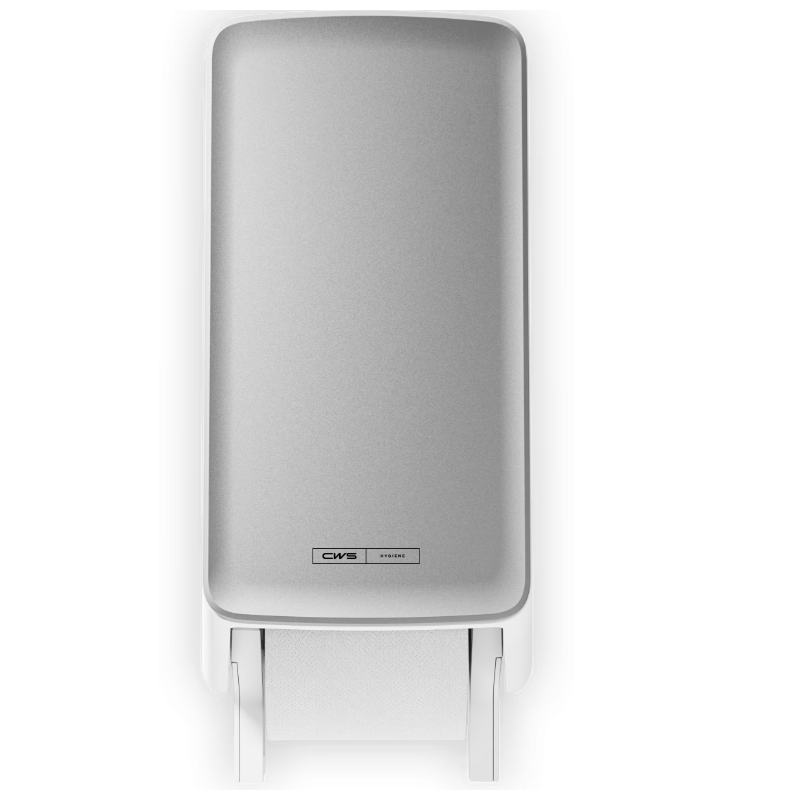 CWS Frontpanel PureLine Toilettenpapier-Spender, silber (1 Stk)
