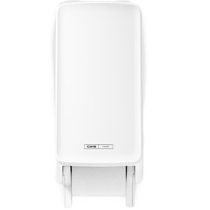 CWS Frontpanel PureLine Toilettenpapier-Spender, weiss (1 Stk)