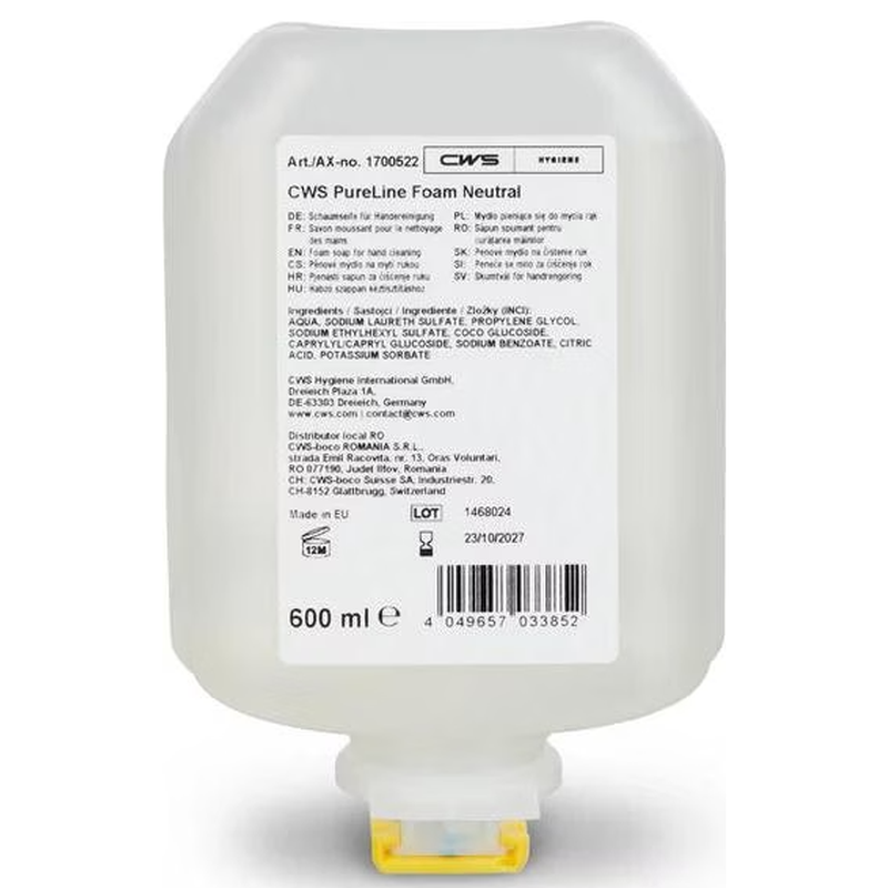 CWS PureLine Foam Neutral Seifenschaum (8x600ml)