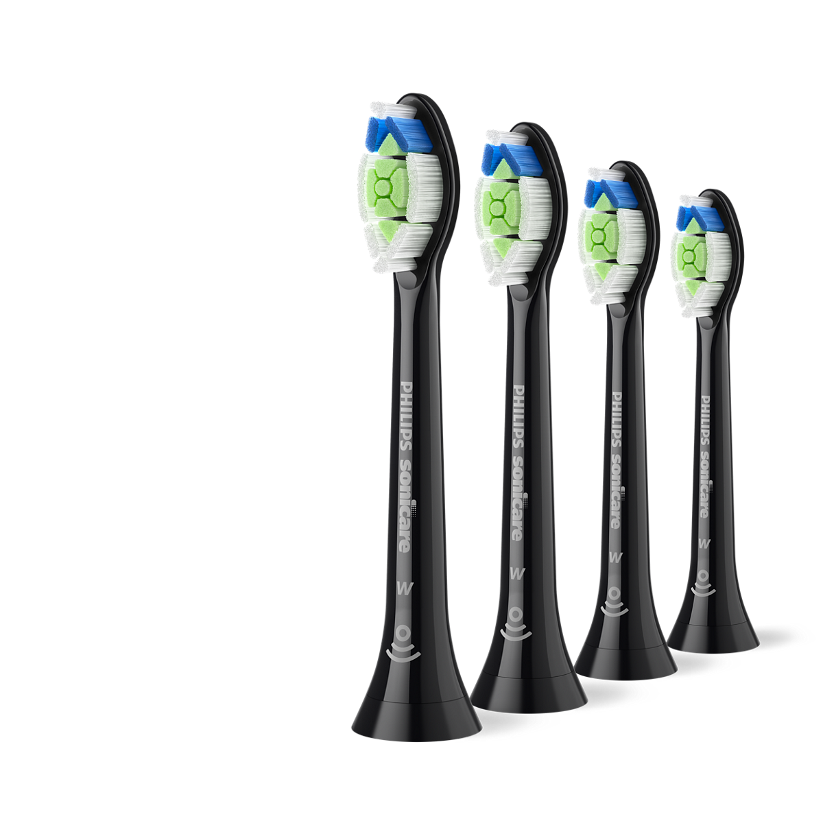 Philips Sonicare Ersatzbürste W2 Optimal White HX6066/88 Schwarz (6 Stk)