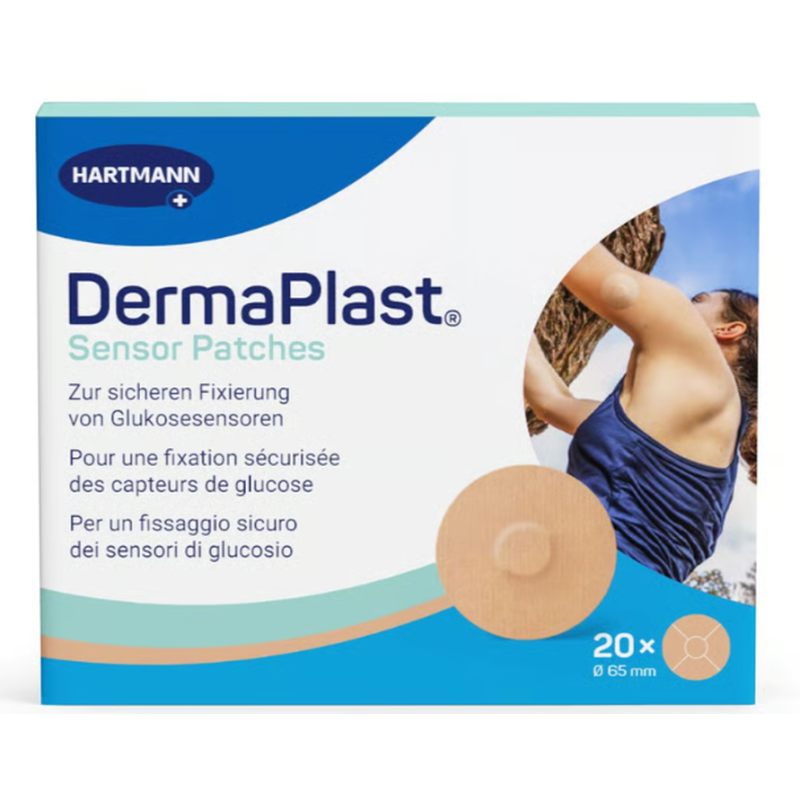 DermaPlast Sensor Patch beige, Durchmesser 21mm (20 Stk)