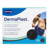 DermaPlast Sensor Patch schwarz, Durchmesser 21mm (20 Stk)