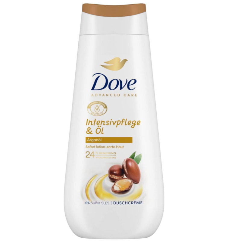 Dove Advanced Care Duschpflege, Intensivpflege und Öl (225ml)