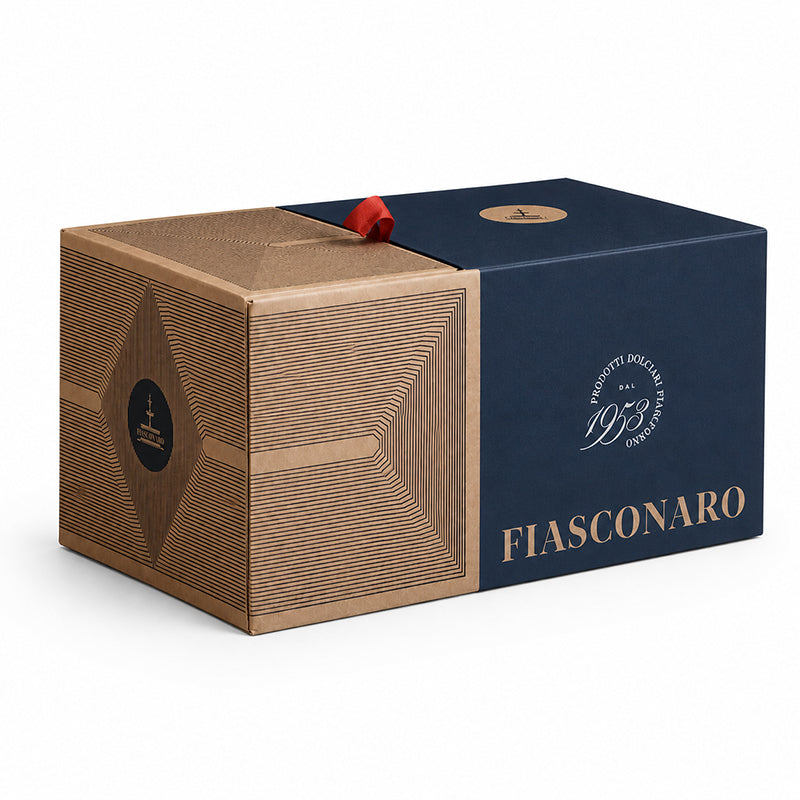 Fiasconaro Geschenkbox Montenero mit Panettone, Torrone und Zitronenkonfitüre (1870g)