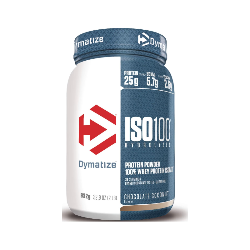 Dymatize ISO 100 Whey Proteinpulver, Chocolate-Coconut (932g)