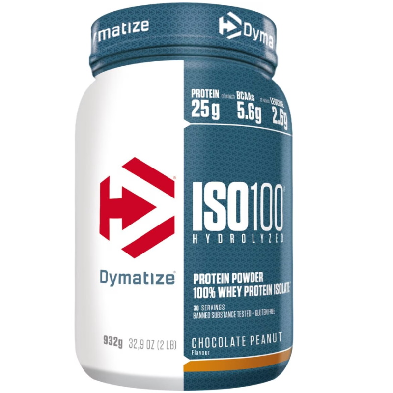 Dymatize ISO 100 Whey Proteinpulver, Chocolate-Peanut (932g)
