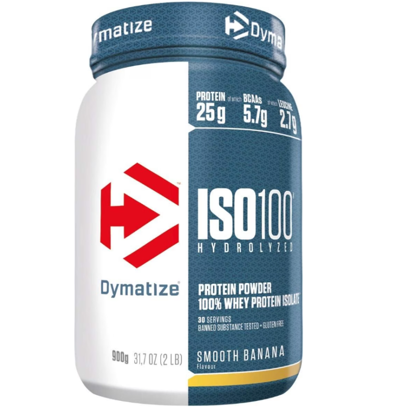 Dymatize ISO 100 Whey Proteinpulver, Smooth Banana (932g)