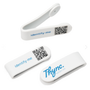 DynaTag SOS-Notfallclip mit QR-Code aus Silikon, weiss (1 Stk)