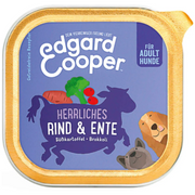 Edgard & Cooper Adult Rind & Ente mit Süsskartoffel, Nassfutter für Hunde (11x150g)