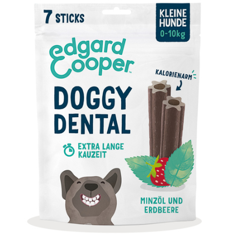 Edgard & Cooper Doggy Dental Erdbeere & Minze, Länge 8cm (105g)
